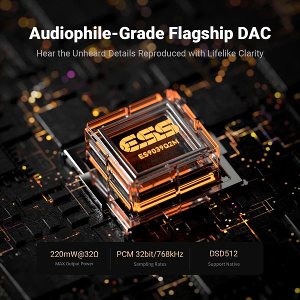 Fosi Audio DS3 portabler DAC & Kopfhörerverstärker, Galaxy