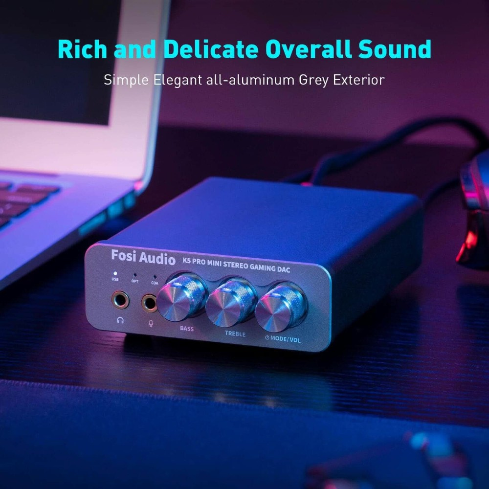 Fosi Audio K5 Pro, Kopfhörerverstärker & DAC