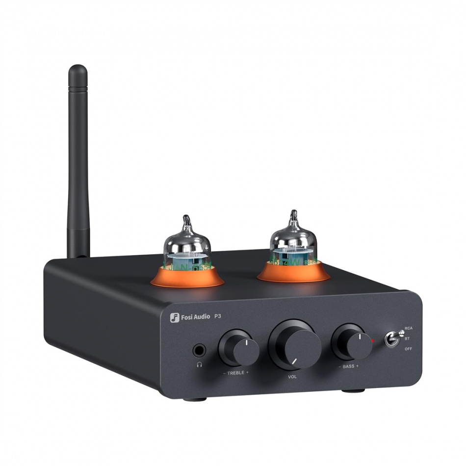 Fosi Audio P3 Röhrenvorverstärker mit Bluetooth & Kopfhörerverstärker