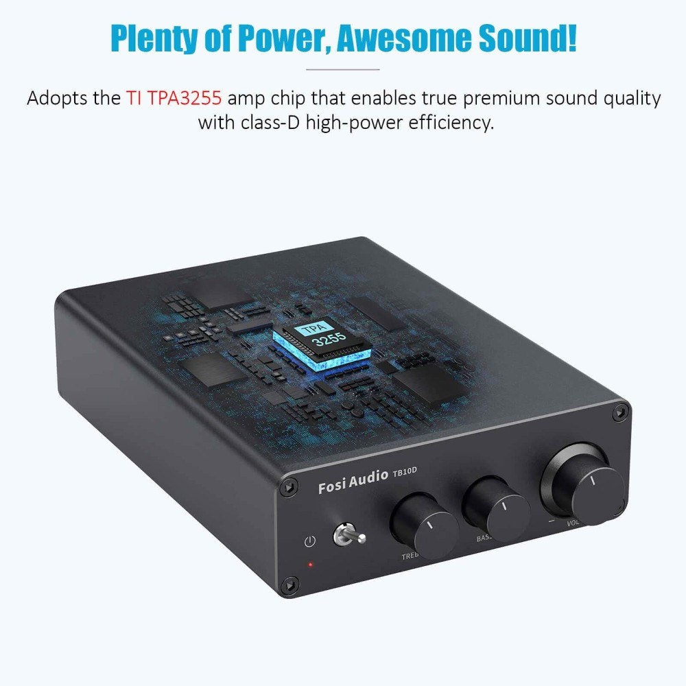 Fosi Audio TB10D, Stereoverstärker mit 32V-Netzteil