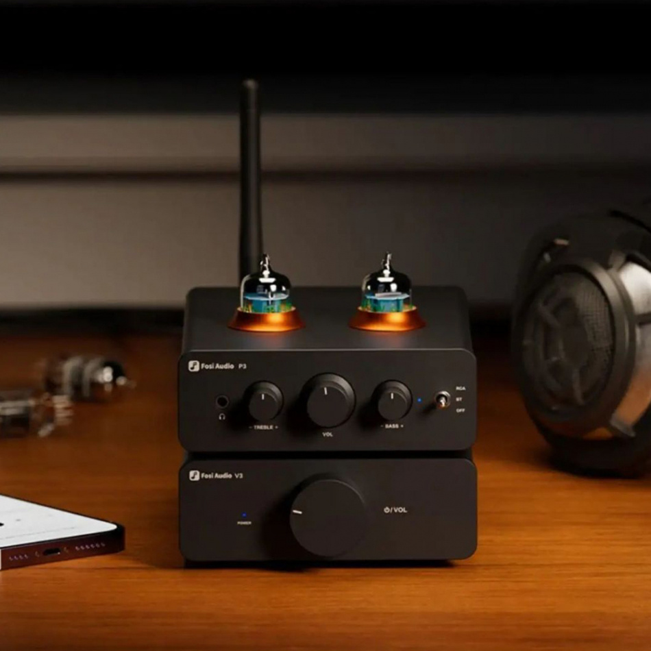 Fosi Audio V3 kompakter Verstärker, 48V-Netzteil