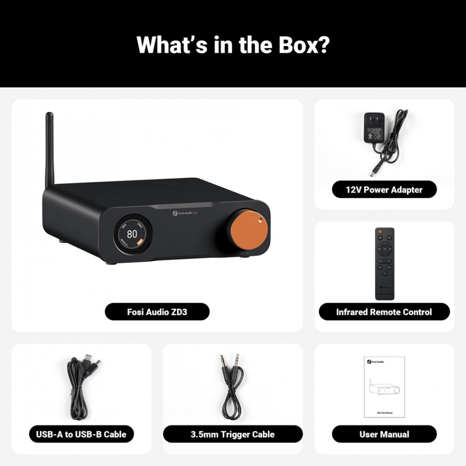 Fosi Audio ZD3 DAC mit Bluetooth & HDMI ARC