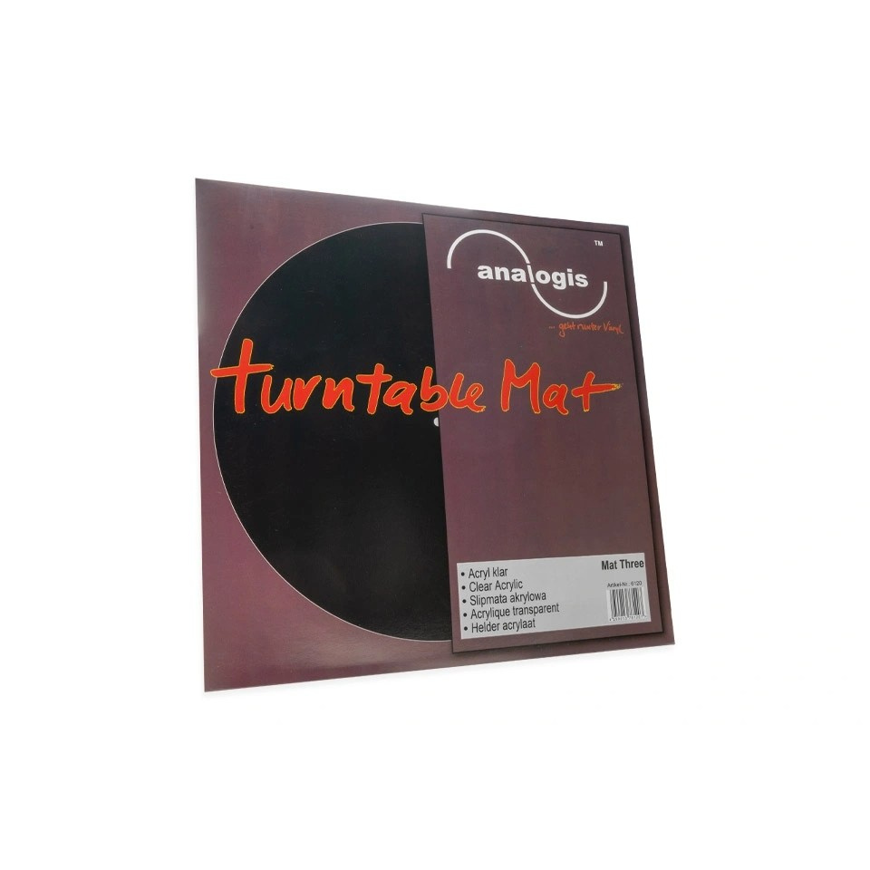 Analogis Mat Three Plattentellerauflage aus Acryl, transparent