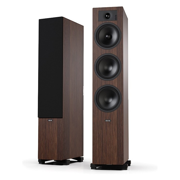 Indiana Line Tesi 6 Standlautsprecher, Paar aus mocha-Holz