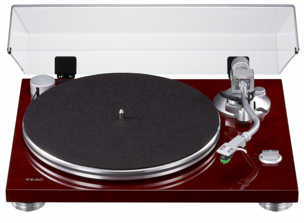 Teac TN-3B Plattenspieler mit RIAA- & USB-Ausgang, Kirsche