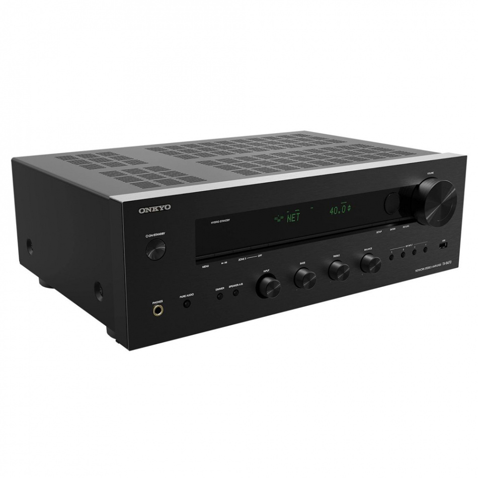 Onkyo TX-8470 Stereoverstärker mit Netzwerk, HDMI & mehr, schwarz
