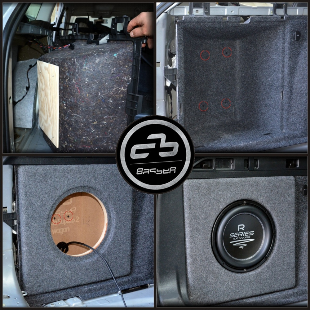 Leeres Subwoofer-Gehäuse Skoda Superb II Kombi 2008-2015