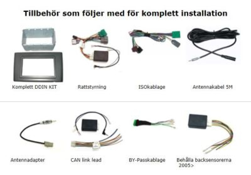 Volvo XC90, Einbaukit