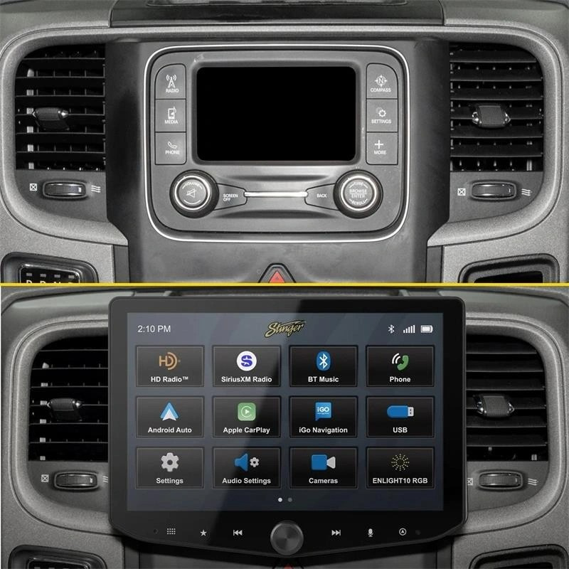 Stinger HORIZON10 iX210E-DG2, 10-Zoll-Autoradio für Dodge RAM 2013-2018