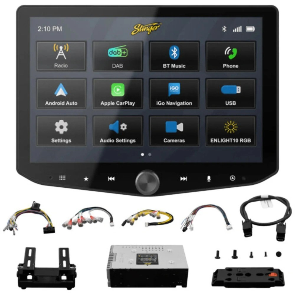 Stinger HORIZON10 iX210E-LR1, 10-Zoll-Autoradio für Land Rover Defender 2007-2016