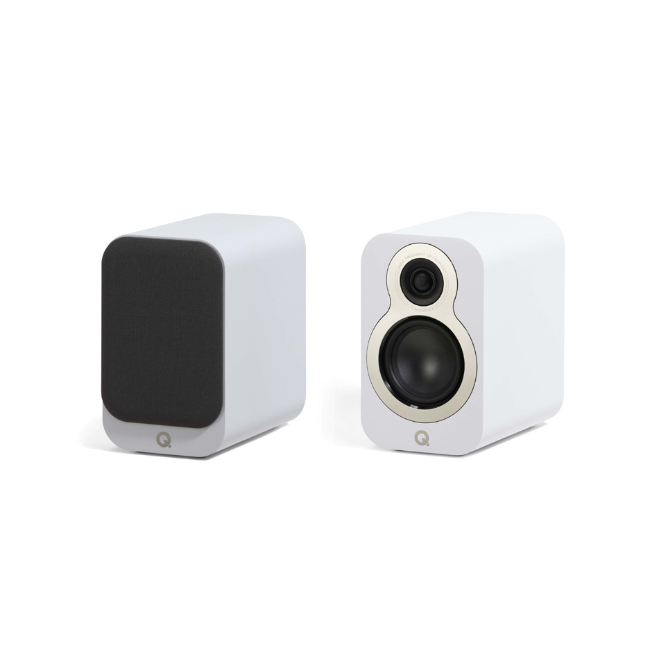 Q Acoustics 3010c Regallautsprecher, matt weiß