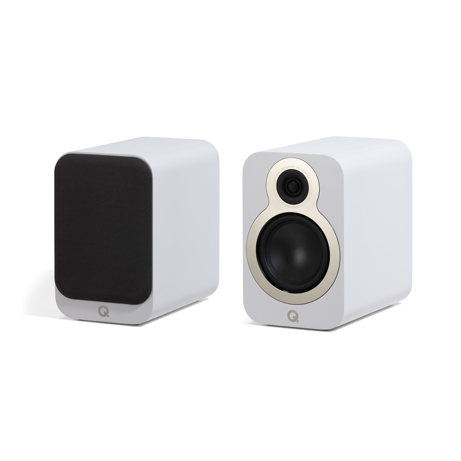 Q Acoustics 3020c Regallautsprecher, matt weiß