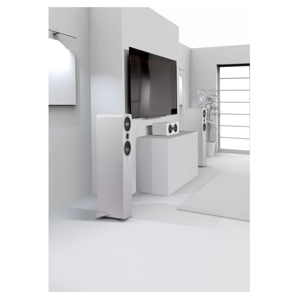 Q Acoustics 3040c Standlautsprecher, mattweißes Paar