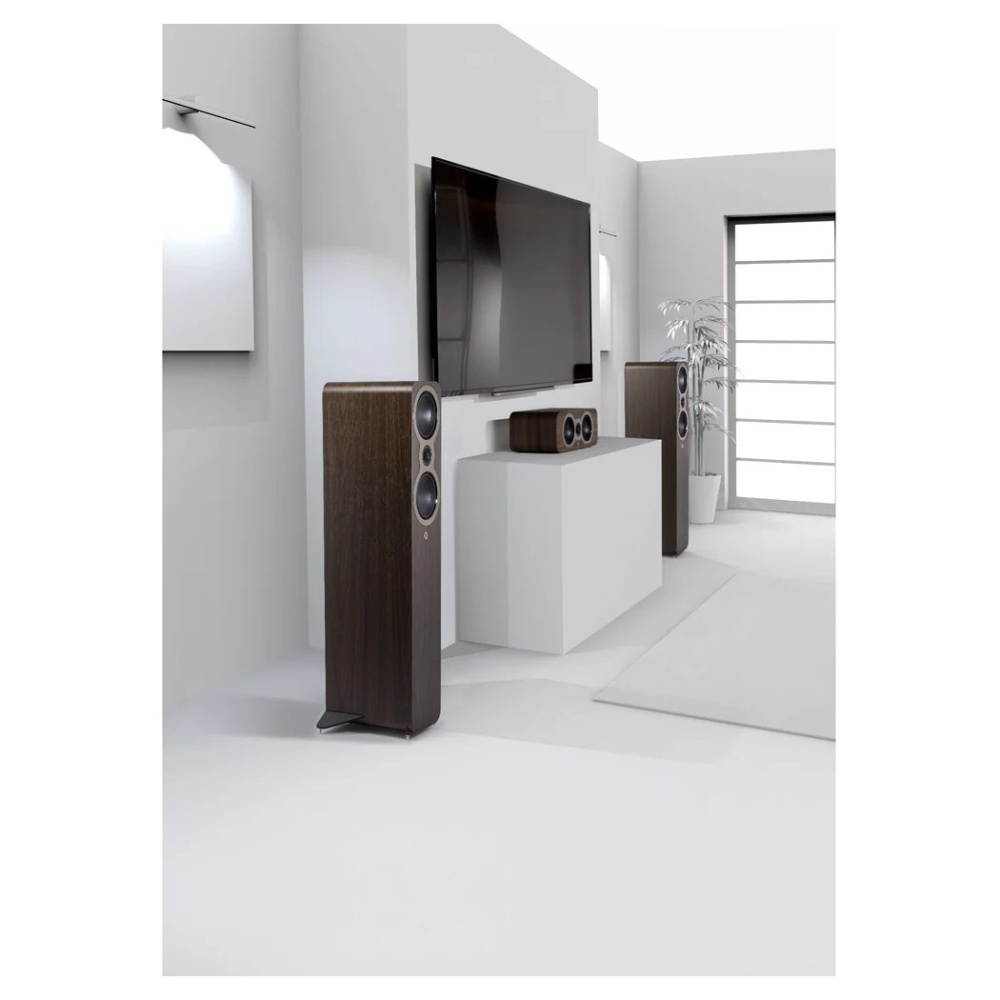 Q Acoustics 3040c Standlautsprecher, Walnuss Paar
