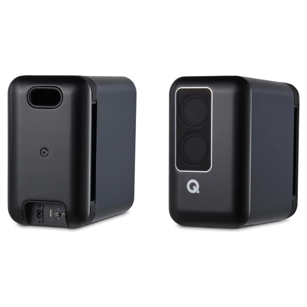 Q Acoustics QActive 200 aktive Regallautsprecher, mattschwarz