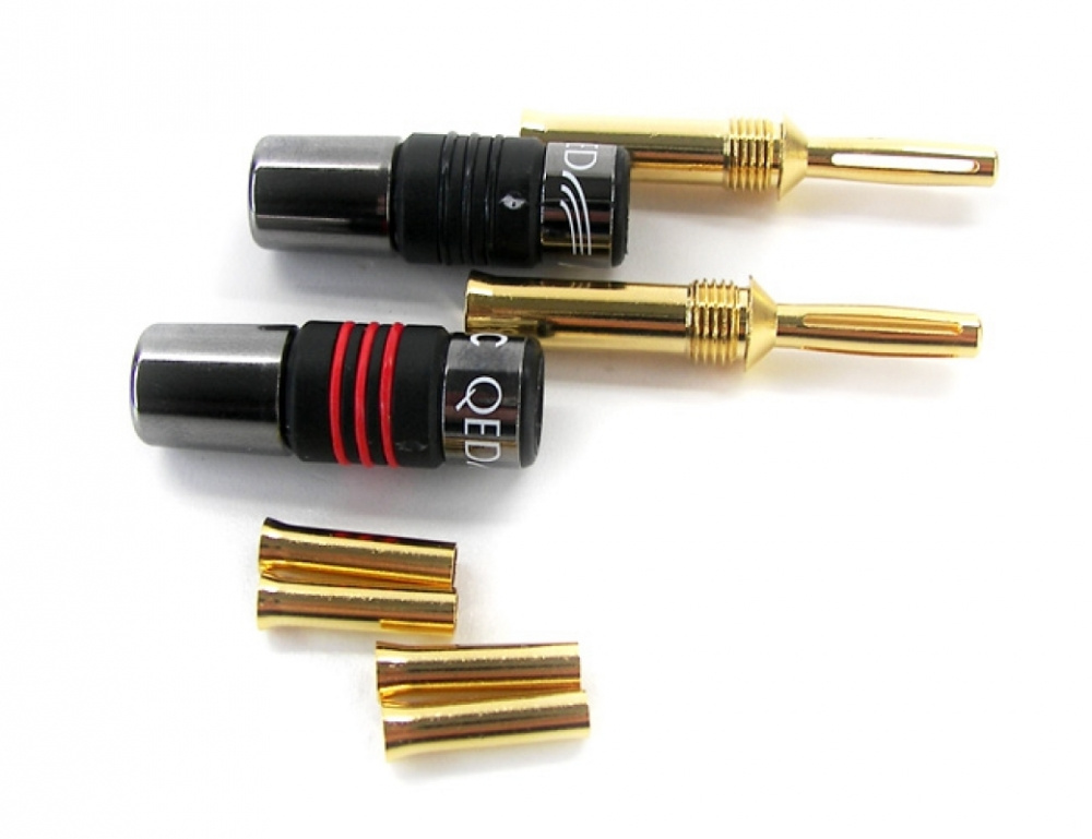 Qed Airloc Banana 4mm 1Rot 1Schwarz
