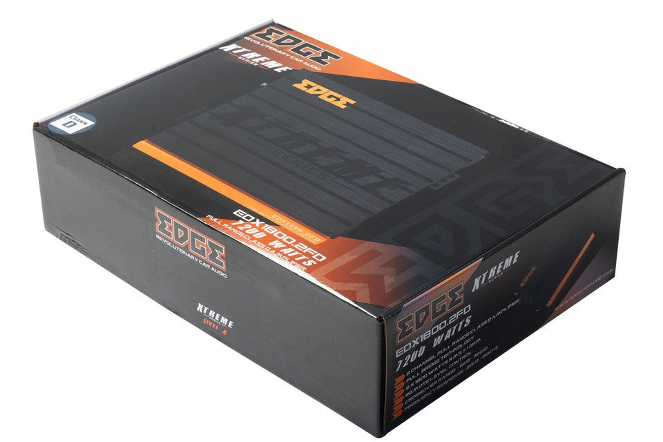 EDGE EDX1800.2FD-E0, leistungsstarke 2-Kanal-Endstufe