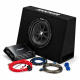 Kicker KickPack KKP210, Basspaket mit schlankem Bassreflexgehäuse mit 10-Zoll-Subwoofer, Verstärker und Verkabelung Kicker KickPack KKP210, Basspaket mit schlankem Bassreflexgehäuse mit 10-Zoll-Subwoofer, Verstärker und Verkabelung