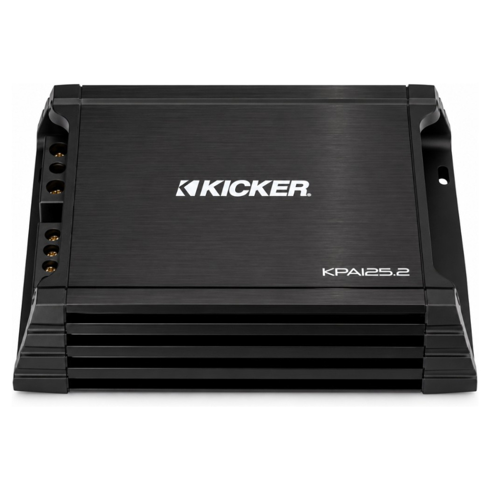 Kicker KickPack KKP210, Basspaket mit schlankem Bassreflexgehäuse mit 10-Zoll-Subwoofer, Verstärker und Verkabelung