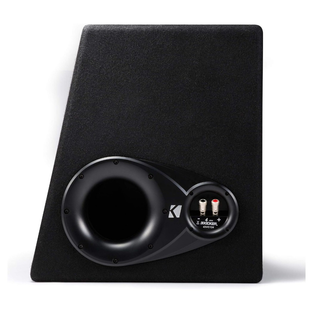 Kicker KickPack KKP212, Basspaket mit portiertem 12-Zoll-Subwoofergehäuse, Verstärker und Verkabelung