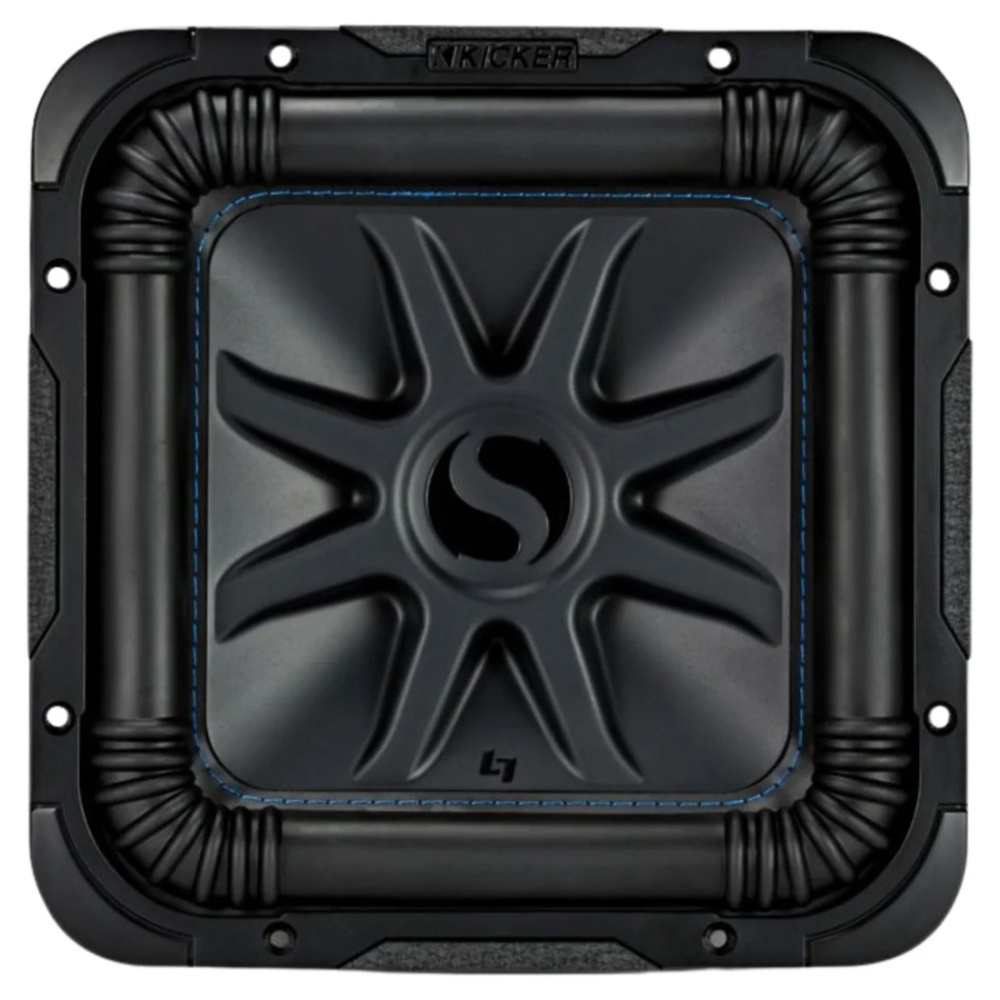 Kicker Solo-Baric L7S102, quadratischer 10-Zoll-Subwoofer, 2x2 Ohm