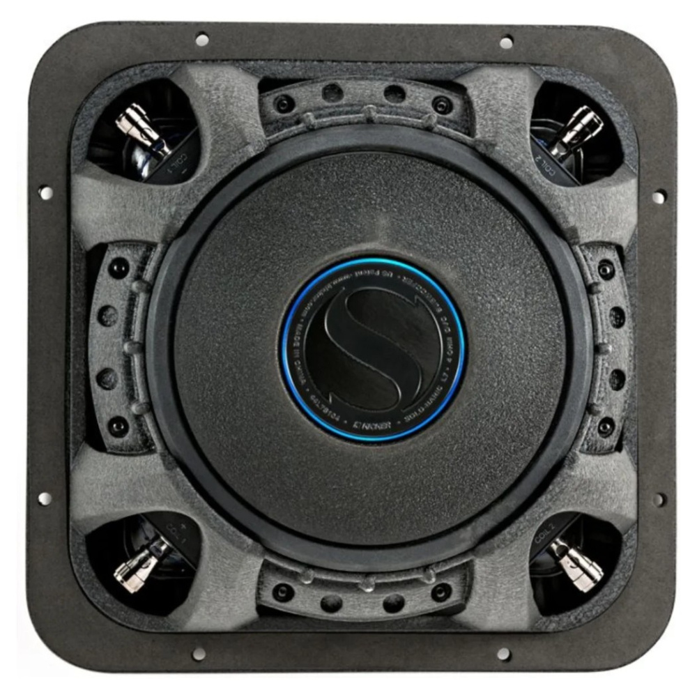 Kicker Solo-Baric L7S102, quadratischer 10-Zoll-Subwoofer, 2x2 Ohm