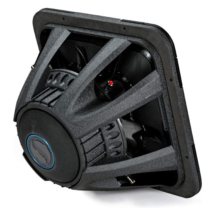 Kicker Solo-Baric L7S152, quadratischer 15-Zoll-Subwoofer, 2x2 Ohm