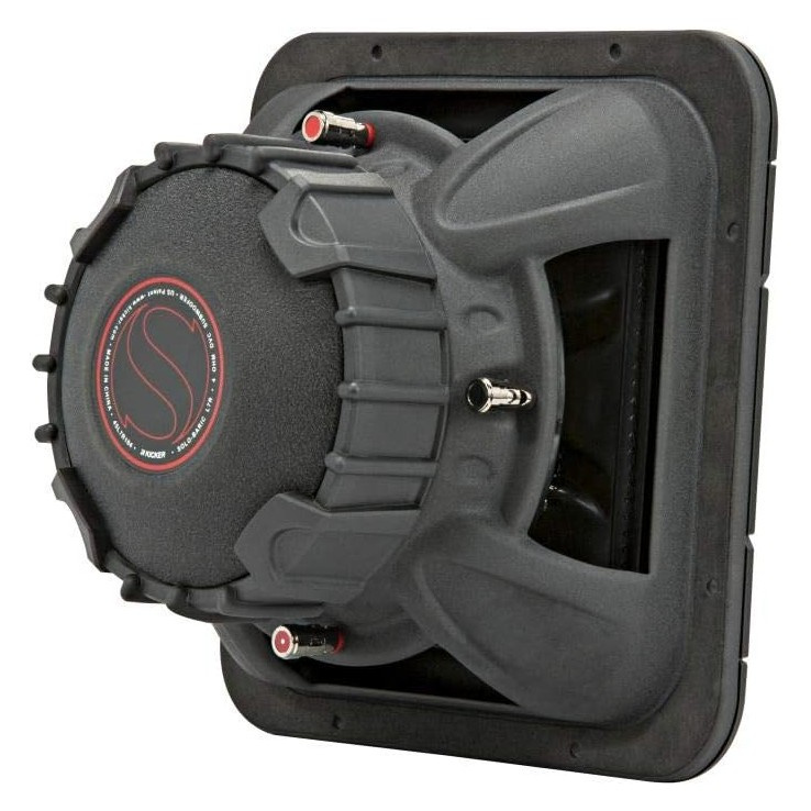 Kicker Solo-Baric L7R102, quadratischer 10-Zoll-Subwoofer, 2x2 Ohm