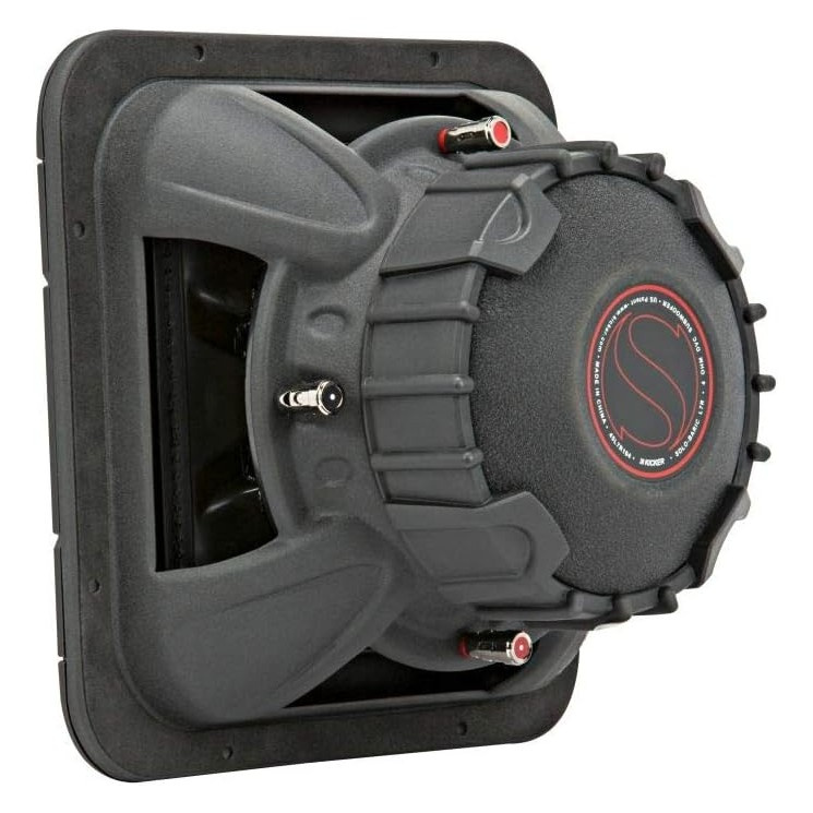 Kicker Solo-Baric L7R102, quadratischer 10-Zoll-Subwoofer, 2x2 Ohm