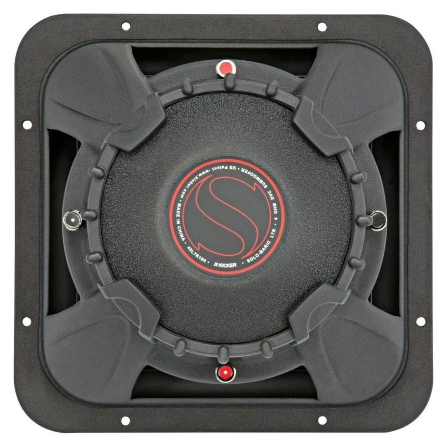 Kicker Solo-Baric L7R102, quadratischer 10-Zoll-Subwoofer, 2x2 Ohm