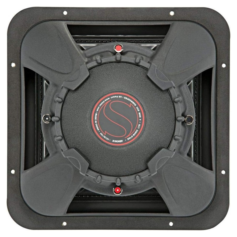 Kicker Solo-Baric L7R122, quadratischer 12-Zoll-Subwoofer, 2 x 2 Ohm
