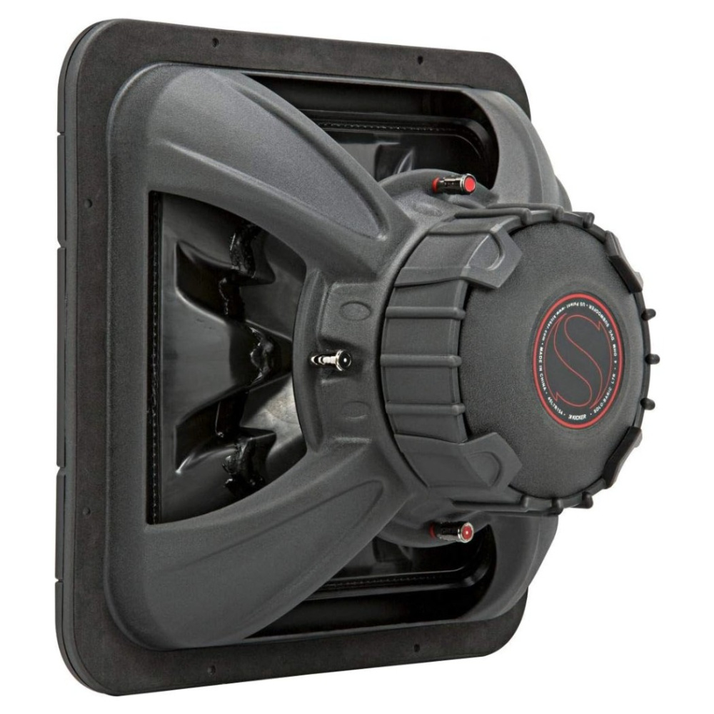 Kicker Solo-Baric L7R154, quadratischer 15-Zoll-Subwoofer, 2 × 4 Ohm