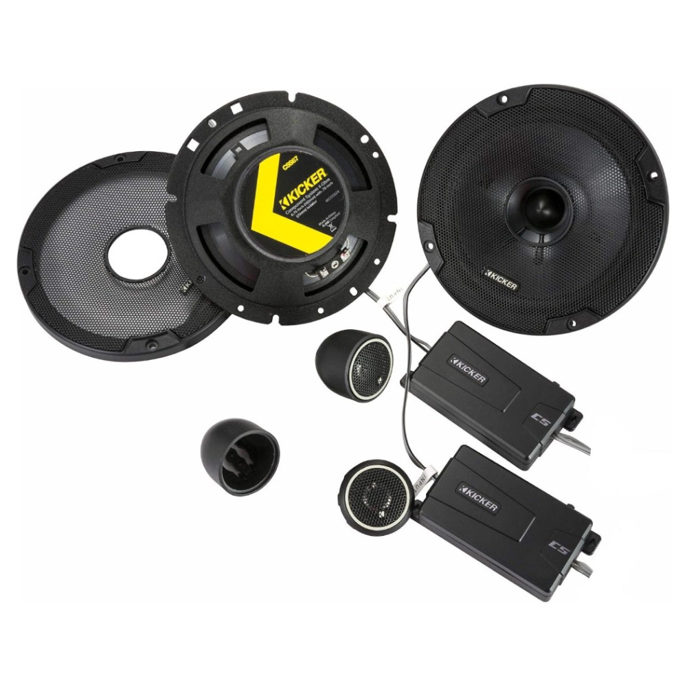 Kicker CS CSS674, 6.75 Zoll Komponenten-Lautsprechersystem, Paar
