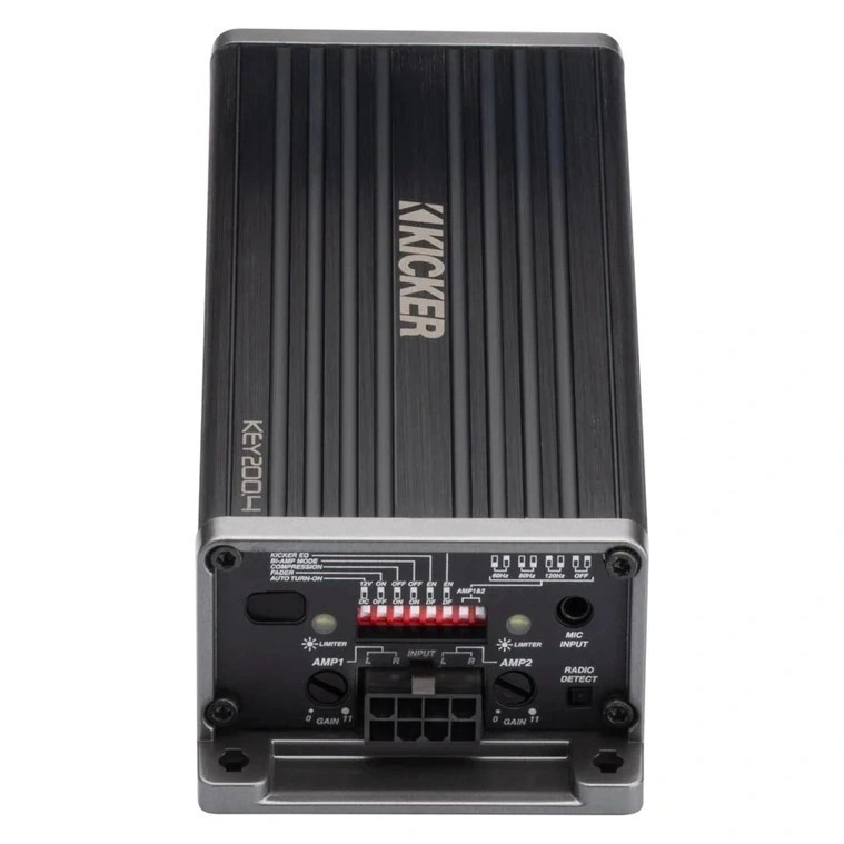 Kicker KEY200.4ISO, 4-kanalige Plug & Play DSP-Endstufe