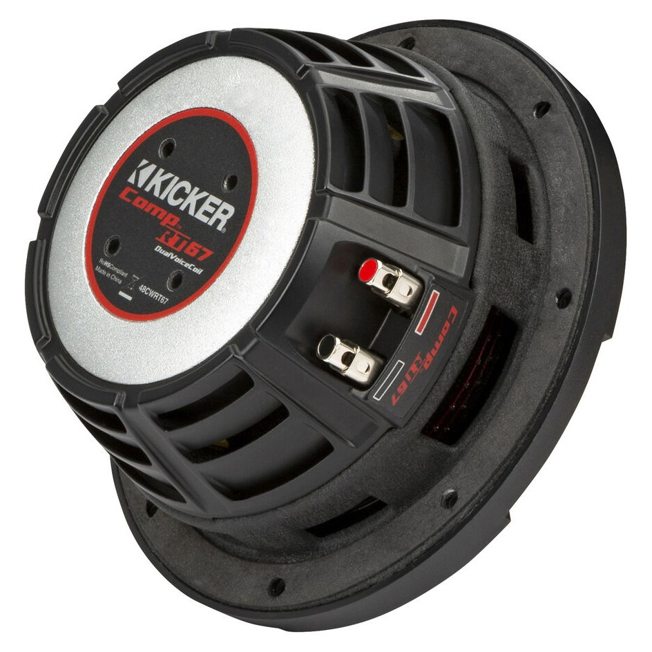 Kicker CompRT CWRT672, 6.75-Zoll Subwoofer, 2 x 2 Ohm
