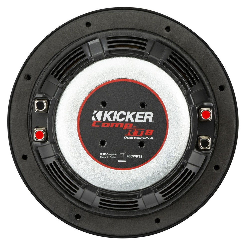 Kicker CompRT CWRT84, 8-Zoll Subwoofer, 2 x 4 Ohm