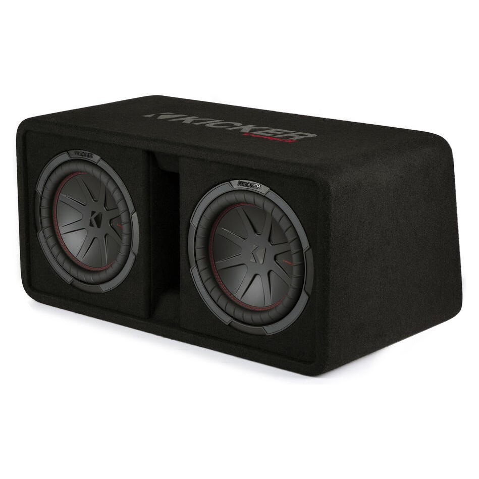 Kicker CompR DCWR102, 2 x 10 Zoll Subwoofer-Gehäuse, 2 Ohm