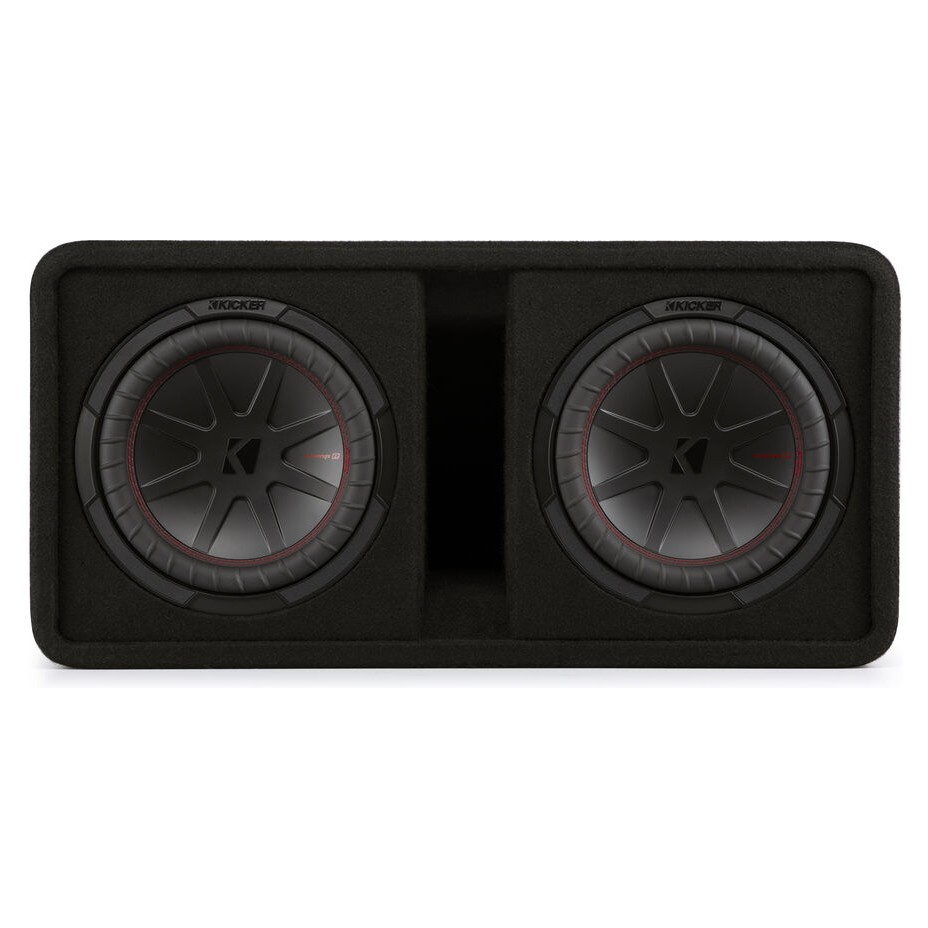 Kicker CompR DCWR102, 2 x 10 Zoll Subwoofer-Gehäuse, 2 Ohm