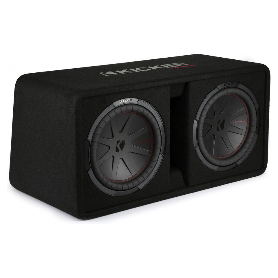 Kicker CompR DCWR122, 2 x 12 Zoll Subwoofer-Gehäuse, 2 Ohm