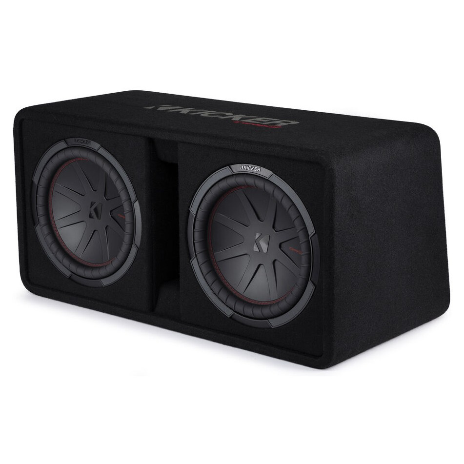 Kicker CompR DCWR122, 2 x 12 Zoll Subwoofer-Gehäuse, 2 Ohm