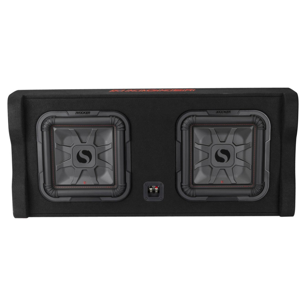 Kicker Solo-Baric DL7TDF122, 2 x 12 Zoll Subwoofer-Gehäuse, 2 Ohm