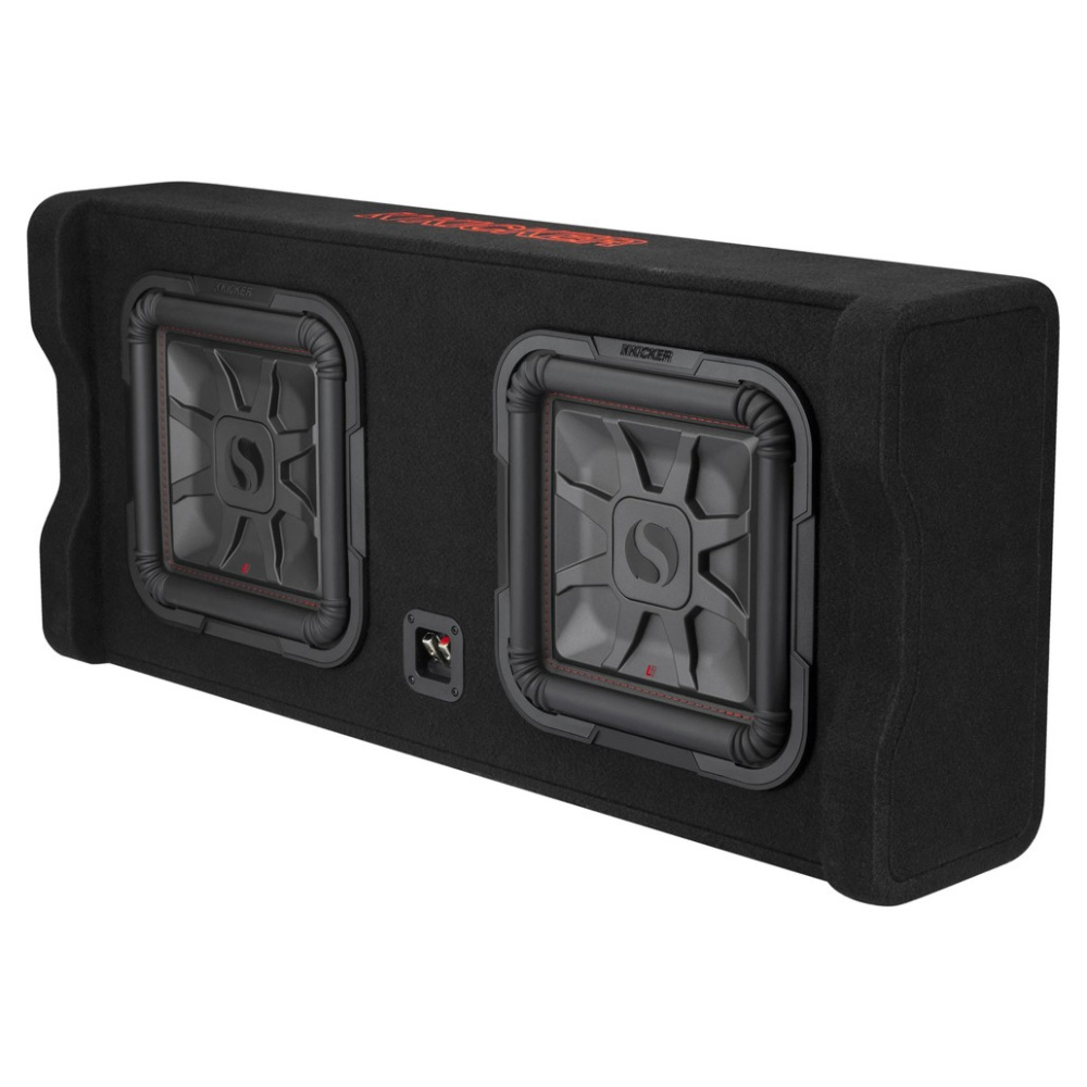 Kicker Solo-Baric DL7TDF122, 2 x 12 Zoll Subwoofer-Gehäuse, 2 Ohm