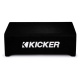Kicker KickPack KKPDF212, Basspaket mit geschlossenem, nach unten abstrahlendem 12-Zoll-Subwoofergehäuse, Verstärker und Verkabelung Kicker KickPack KKPDF212, Basspaket mit geschlossenem, nach unten abstrahlendem 12-Zoll-Subwoofergehäuse, Verstärker und Verkabelung