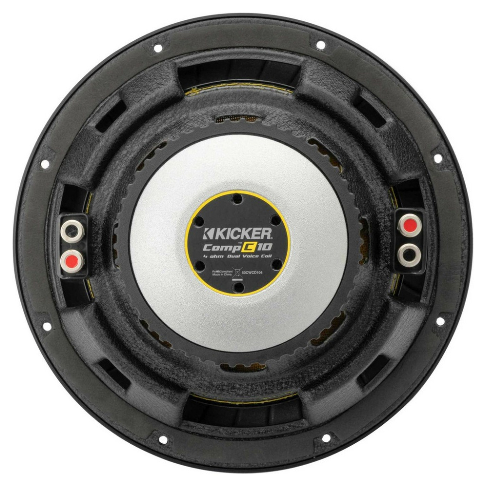 Kicker CompC CWCD104, 10-Zoll-Subwoofer, 2x4 Ohm