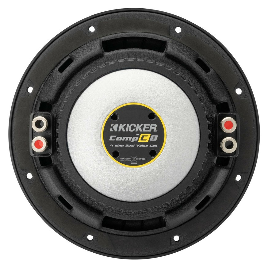 Kicker CompC CWCD84, 8-Zoll-Tieftöner, 2x4 Ohm