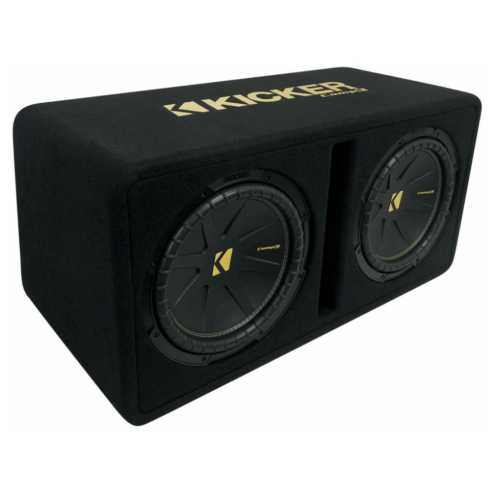 Kicker CompC DCWC122, Bassreflex-Subwoofergehäuse 2x12 Zoll, 2 Ohm