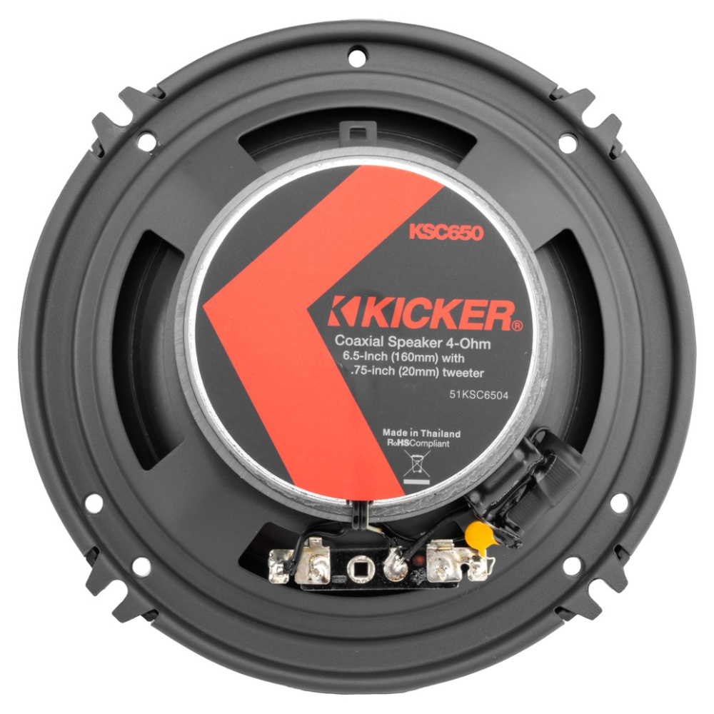 Kicker KSC6504, 6.5-Zoll-Koaxiallautsprecher, Paar