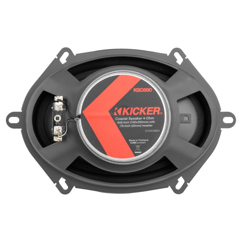 Kicker KSC6804, 6x8-Zoll-Koaxiallautsprecher, Paar