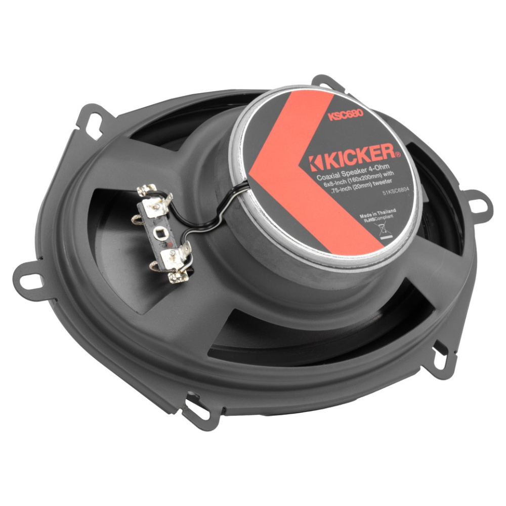 Kicker KSC6804, 6x8-Zoll-Koaxiallautsprecher, Paar