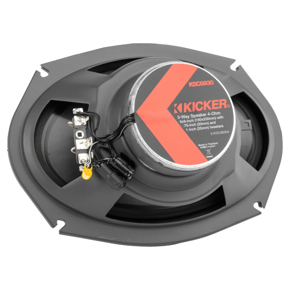 Kicker KSC69304, 6x9-Zoll-3-Wege-Koaxiallautsprecher, Paar